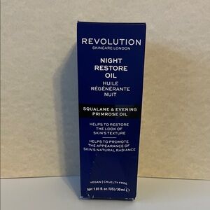 Revolution Night Restore Oil - anti-aging product, 1 oz.